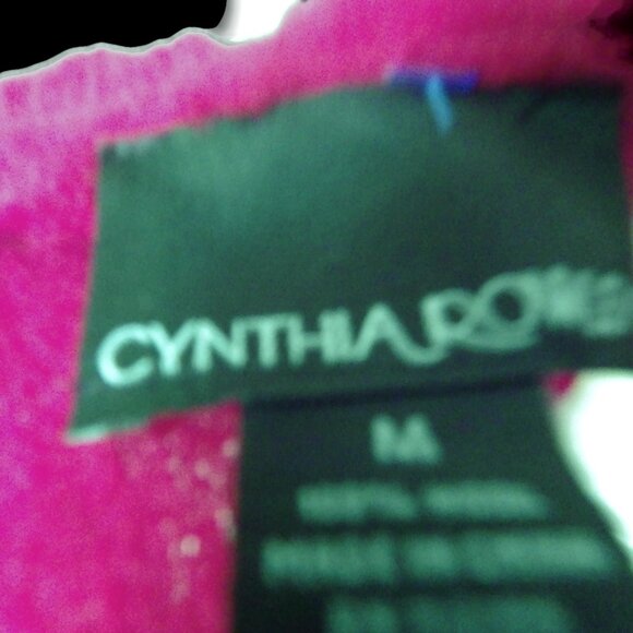 Boiled Wool Red Coat Dress/ Cynthia Rowley/ Size M - Picture 6 of 6